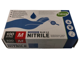 gants nitril bleu 3 5 gr non poudres/100 M