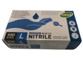 handsch. nitril blauw 3.5gr poedervrij/100 L - C598