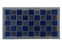 DOOR MAT  SCRUB  40X70 BLUE