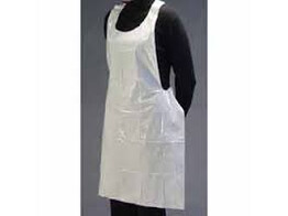 50 APRON LDPE WHITE EMBOSSED 70x120cm