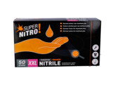 GLOVES NITRIL ORANGE 8.4g PWF/50 XX-LARGE