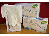 GLOVES NITRIL WHITE PWF/100 LARGE 3.5gr