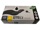 gloves nitril black PWF /100 SMALL 4.5 gr