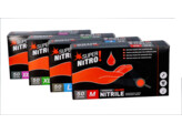 GLOVES NITRIL ORANGE 8.4g PWF/50 XX-LARGE