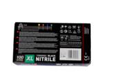 GLOVES NITRIL SUPER BLACK PWF/100 XL