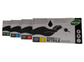 gants nitrile noirs non-poudres/100 S 4.5 gr