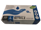 gants nitrile bleus 3 5 gr non-poudres/100 L