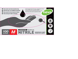 Gants nitrile noirs 3 5g non-poudres/100 M