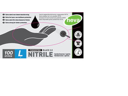 Gants nitrile noirs 3 5g non-poudres/100 L