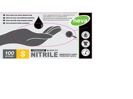 Gants nitrile noirs 3 5g non-poudres/100 S