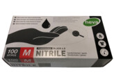 gants nitril noir non poudres/100 M 4.5 gr