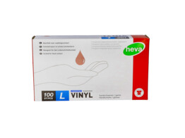 handsch. vinyl transparant poedervrij/100 L
