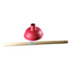 SINK PLUNGER Natural rubber O 14 5 cm - RED - Wooden Handle - not mounted