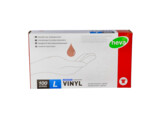 Gants vinyle transparent non-poudres/100 L_ MD