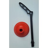 SINK PLUNGER TPE O 11 cm - RED - ERGONOMIC Handle in PP - not mounted