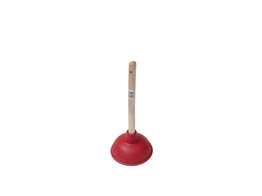 DEBOUCHEUR Caoutch Nat O 11 cm - ROUGE - manche bois - monte